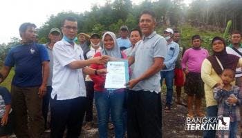BANGKA TERKINI - BANGKA TENGAH --- Kelompok Tani Hutan (KTH) Bukit Pau resmi dibentuk,