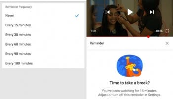 Bangka Terkini, Aplikasi mobile YouTube kini bisa memberitahu pengguna untuk berhenti menonton dalam jangka waktu,